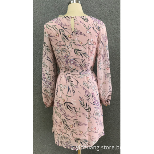 women's print ciffon dress